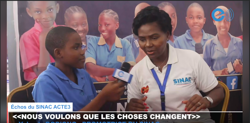 ÉCHO DU SINAC La promotrice du Salon International de l’Audiovisuel du Cameroun (SINAC)